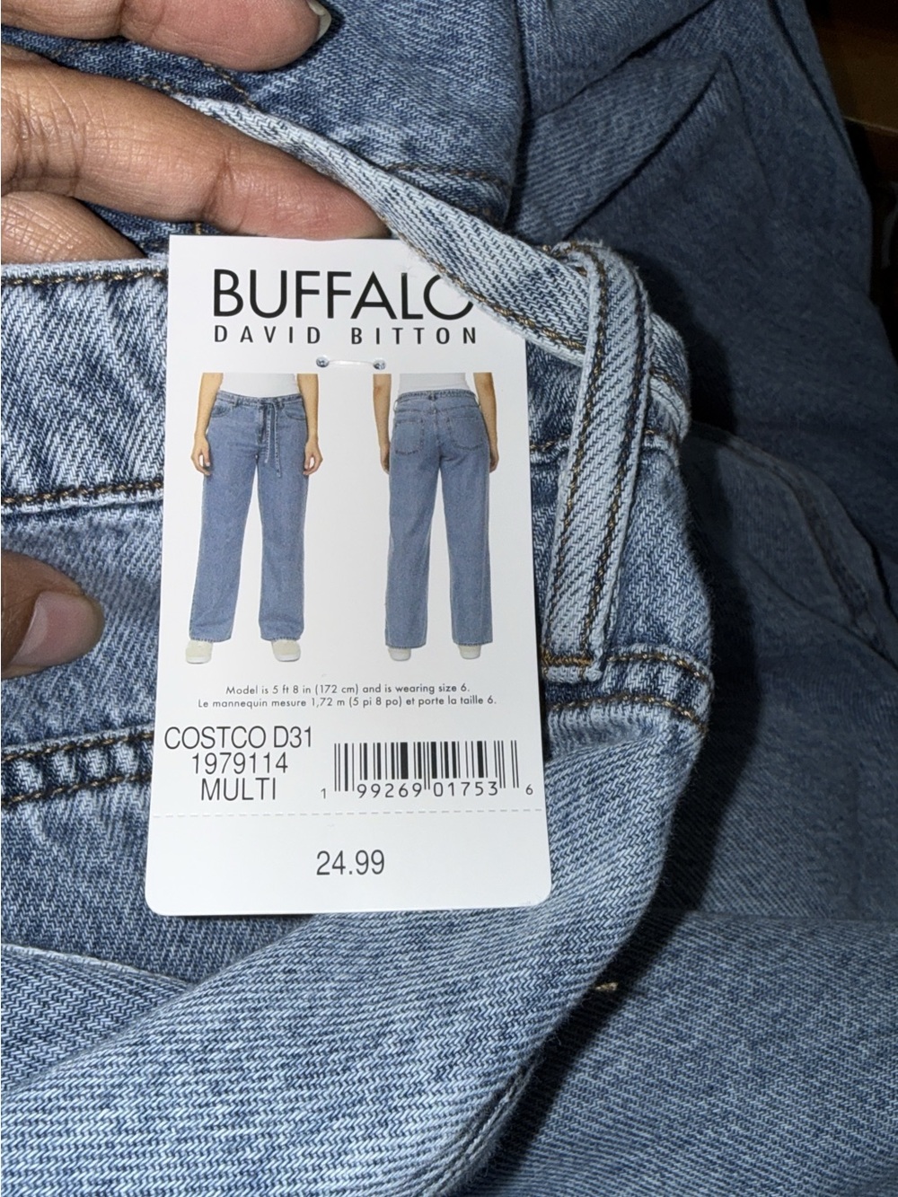 Buffalo David Bitton Men's Light Blue Relaxed Jeans